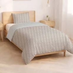 Pościel bawełniana 160 x 200 cm Pation Home Lucienne, beżowa