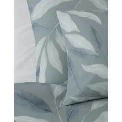Pościel bawełniana 160 x 200 cm Pation Home Vivienne, białe liście