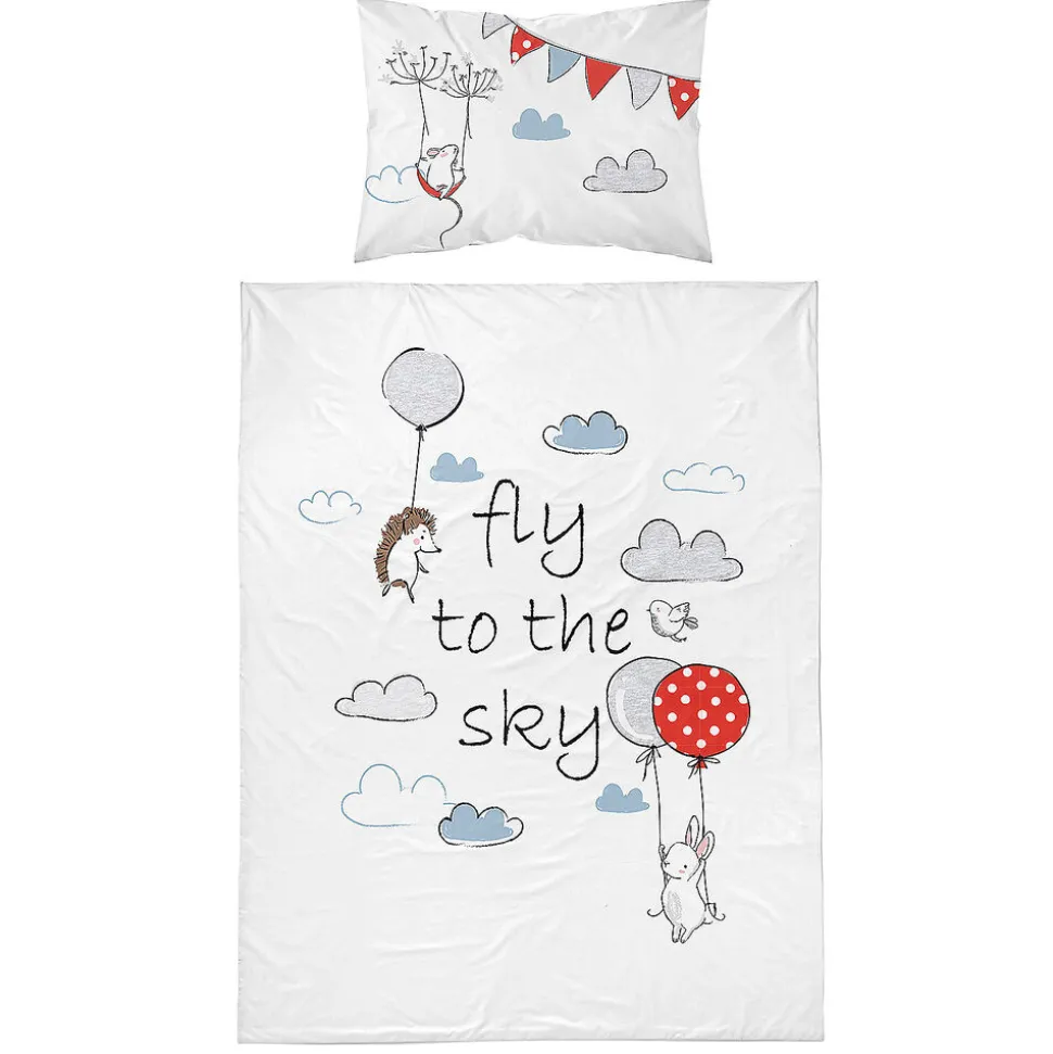 Pościel dziecięca 100 x 135 cm Mayamoo, słoń, niebieska