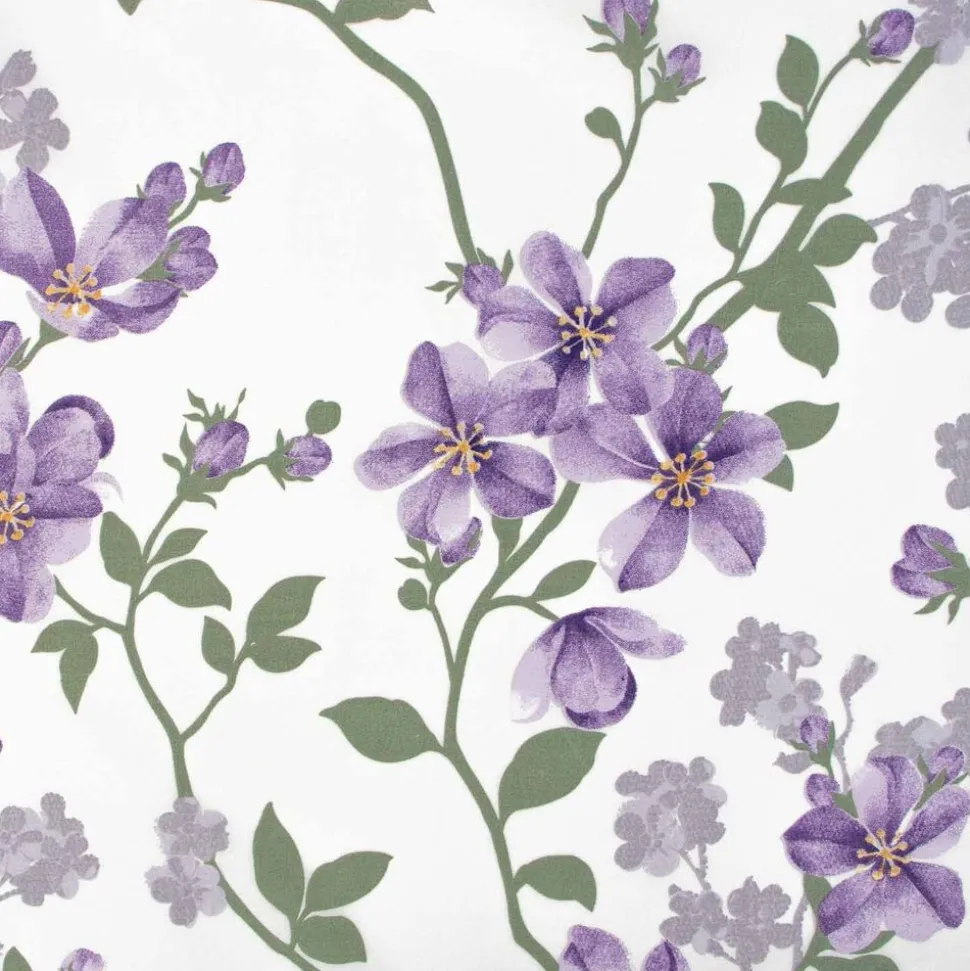 Pościel satynowa 160 x 200 cm Domarex Natural Lavender, lawenda, fioletowa