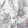 Pościel satynowa 220 x 200 cm Home Satin, szaro-różowe kwiaty