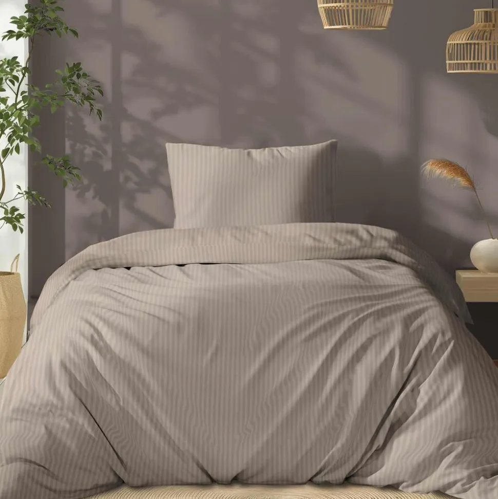 Pościel z adamaszku 140 x 200 cm Pure Collection, taupe