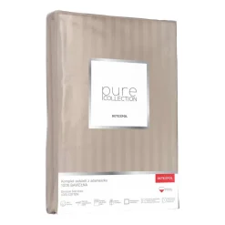Pościel z adamaszku 140 x 200 cm Pure Collection, taupe