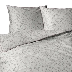 Pościel z perkalu 220 x 200 cm Lame Percale, różowe kwiatki