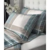 Pościel z perkalu 220 x 200 cm Lame Percale, geometria, niebieska