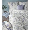 Pościel z perkalu 160 x 200 cm Lame Percale, niebieskie kwiatki