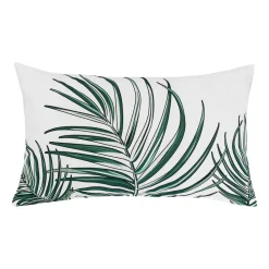 Poduszka Domarex Cleo Bahama Palms, 30 x 50 cm, palmy, biała