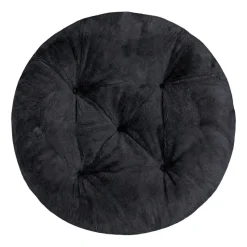 Poduszka okrągła Domarex Ivy Plush, ciemnoszara