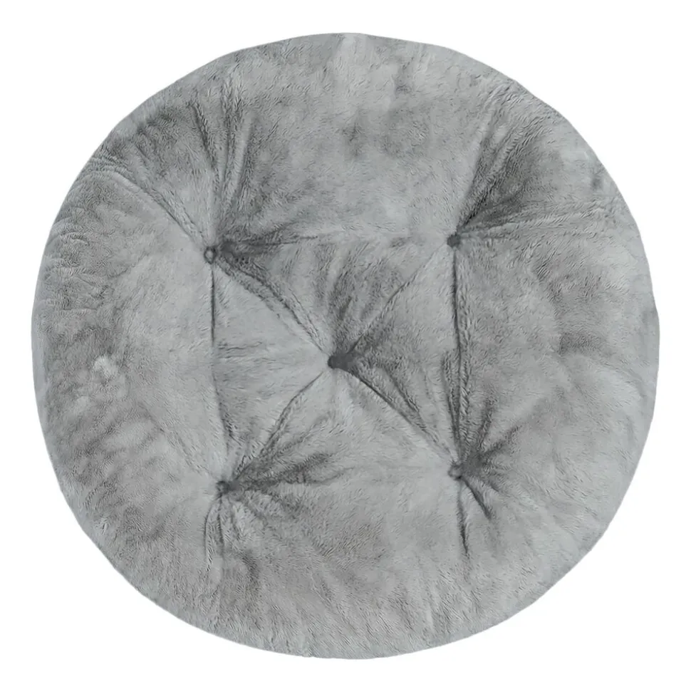 Poduszka okrągła Domarex Ivy Plush, szara