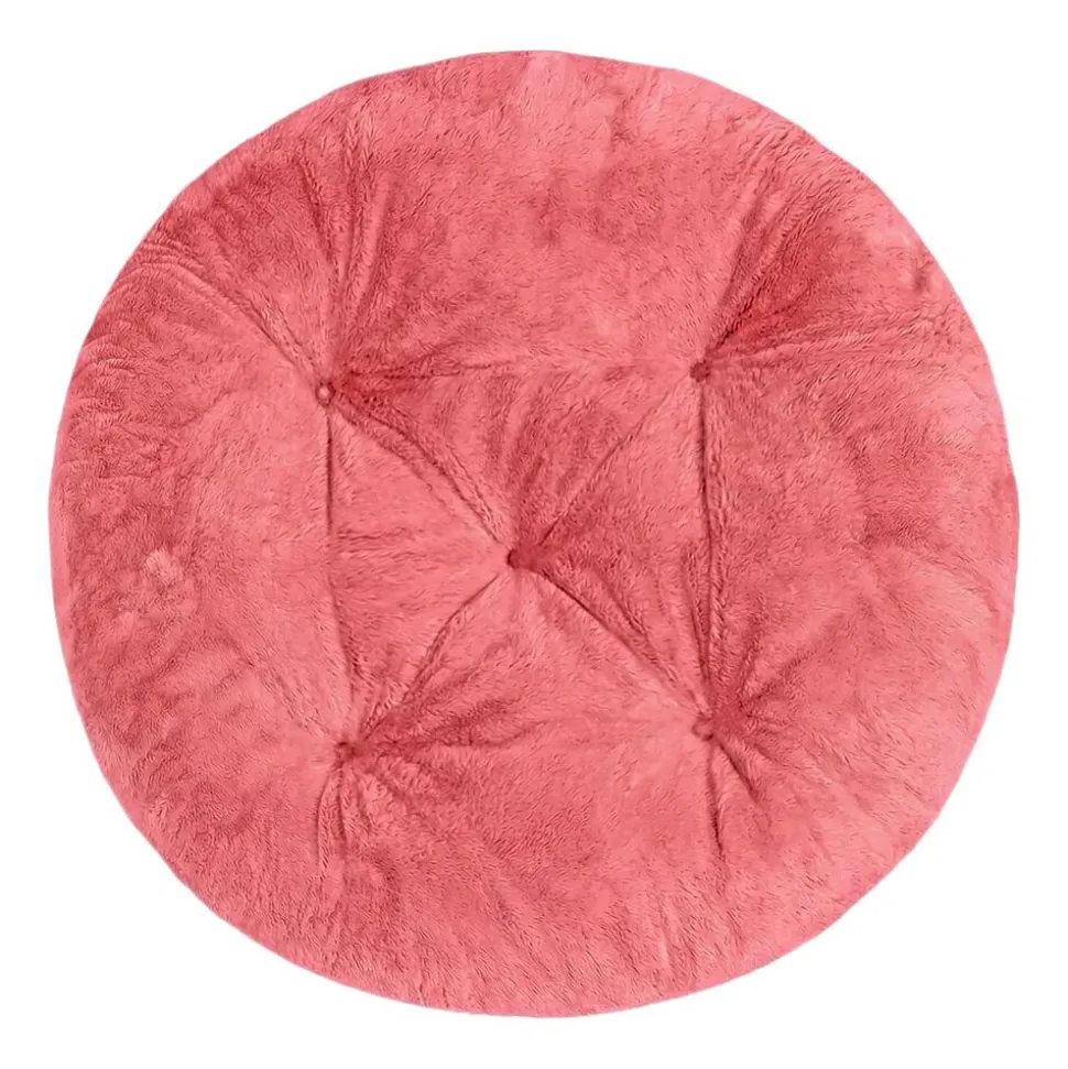Poduszka okrągła Domarex Ivy Plush, różowa