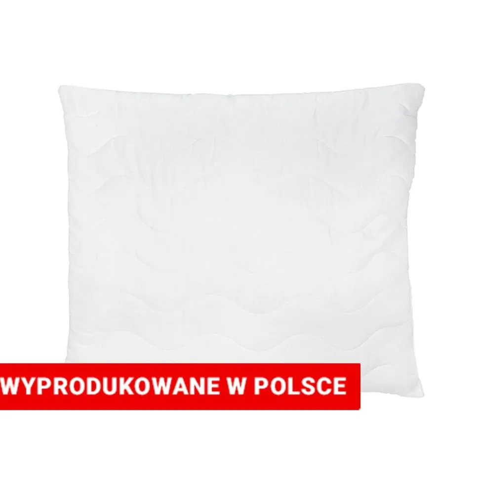 Poduszka 50 x 60 cm Sandby, biała mikrofibra