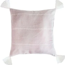 Poduszka z pomponami 45 x 45 cm Essex Woolly, beżowa