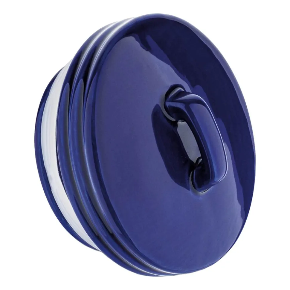 Pojemnik ceramiczny z pokrywką Tadar Folklor, 900 ml, biały