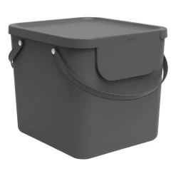 Pojemnik do segregacji odpadów Rotho Albula, 40 L, czarny