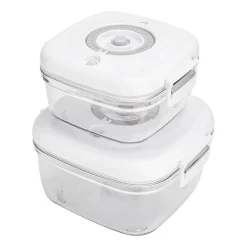 Pojemniki próżniowe MG HOME Clever Kitchen, 4 sztuki, białe