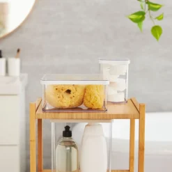 Pojemnik kwadratowy Rotho Loft, 1 l, biały
