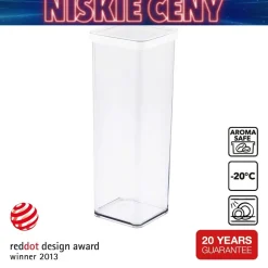 Pojemnik kwadratowy Rotho Loft, 2 l, biały