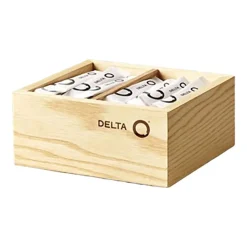 Pojemnik na cukier w saszetkach Delta Q Qombo, drewniany