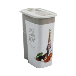 Pojemnik na karmę Rotho FLO, 4,1 L, beżowy