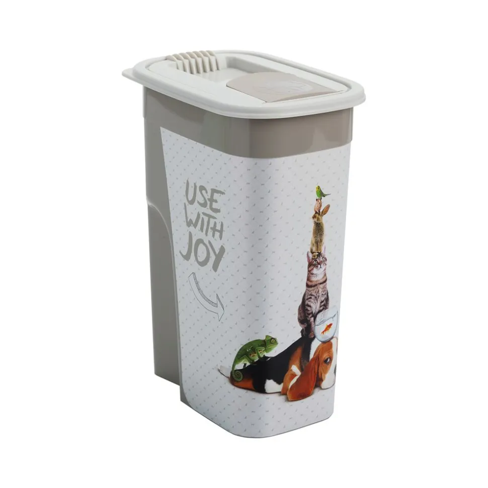 Pojemnik na karmę Rotho FLO, 4,1 L, beżowy