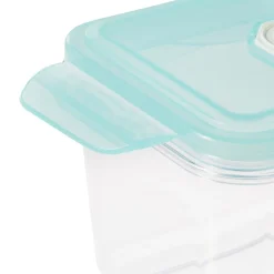 Pojemnik na żywność z klipsem, PP/tritan, 0,7L, seledynowy