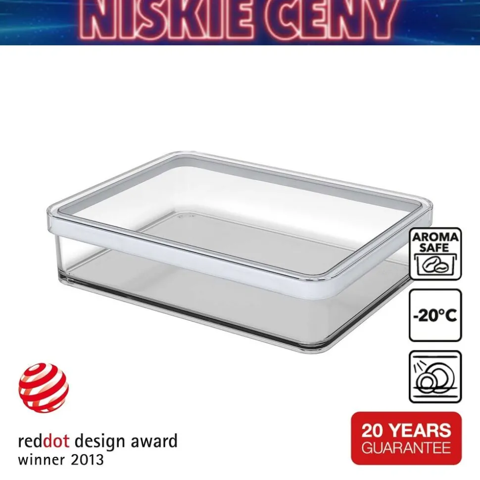 Pojemnik szeroki Rotho Loft, 1 l, biały