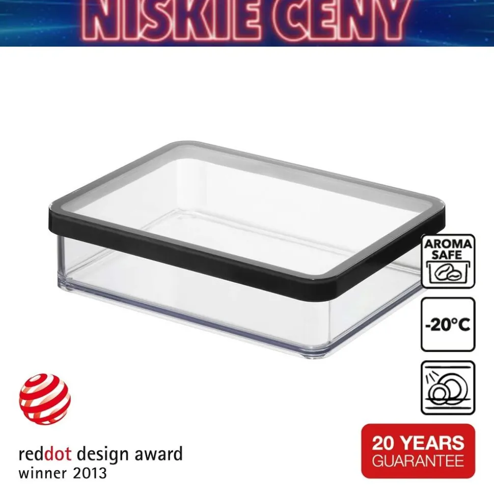 Pojemnik szeroki Rotho Loft, 1 l, czarny