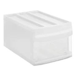 Pojemnik z szufladą 25,5 x 39,5 x 20,3 cm Rotho Systemix, transparentny