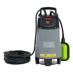 Pompa zatapialna do wody NAC, 750 W, maks. zanurzenie 7 m