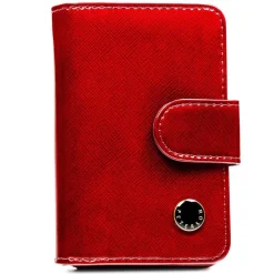 Portfel damski skórzany Peterson, 2,5 x 8,5 x 3 cm, RFID, z zatrzaskiem