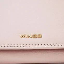 Portfel damski skórzany Wings 2W10, różowy