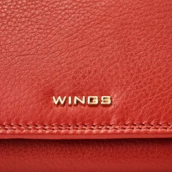 Portfel damski skórzany Wings 2W10, czerwony