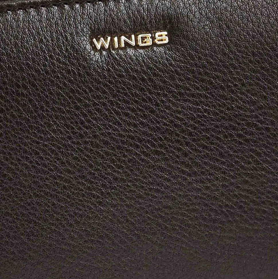 Portfel damski skórzany Wings 2W9, czarny