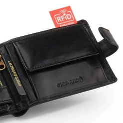 Portfel męski skórzany RFID Peterson, 9 x 12 x 2,5 cm