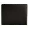 Portfel męski ze skóry koziej Wings, 11 x 13 x 2 cm, RFID, z kieszenią na monety, czarny