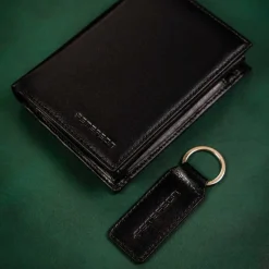 Portfel z brelokiem dla niego Peterson, 13 x 9,5 x 2 cm