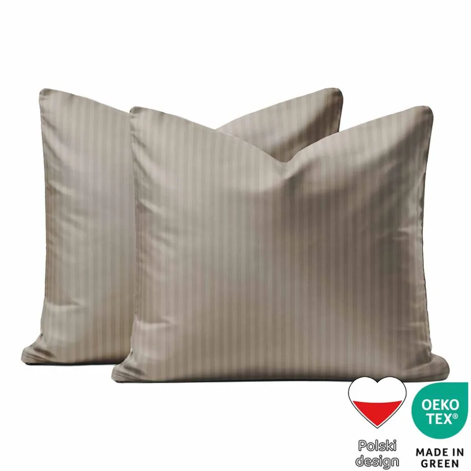 Poszewka na poduszkę 40 x 40 cm Pure Collection, 2 szt., taupe