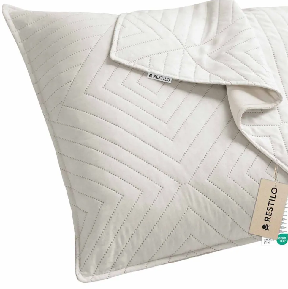 Poszewka na poduszkę 45 x 45 cm Restilo Softa, 2 szt., jasnobeżowa