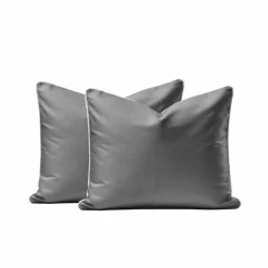 Poszewka na poduszkę z makosatyny 40 x 40 cm Pure Collection, 2 szt., szara