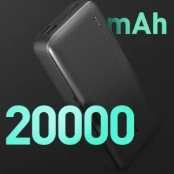 Powerbank Aukey, 20000 mAh, 22,5 W, czarny