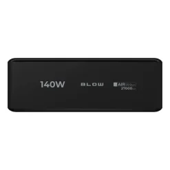 Powerbank Blow PB 30B, 27000 mAh, 140 W, z wyświetlaczem, czarny