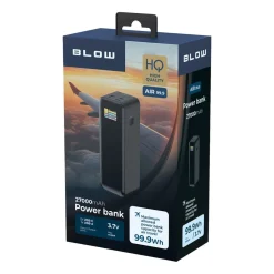 Powerbank Blow PB 30B, 27000 mAh, 140 W, z wyświetlaczem, czarny