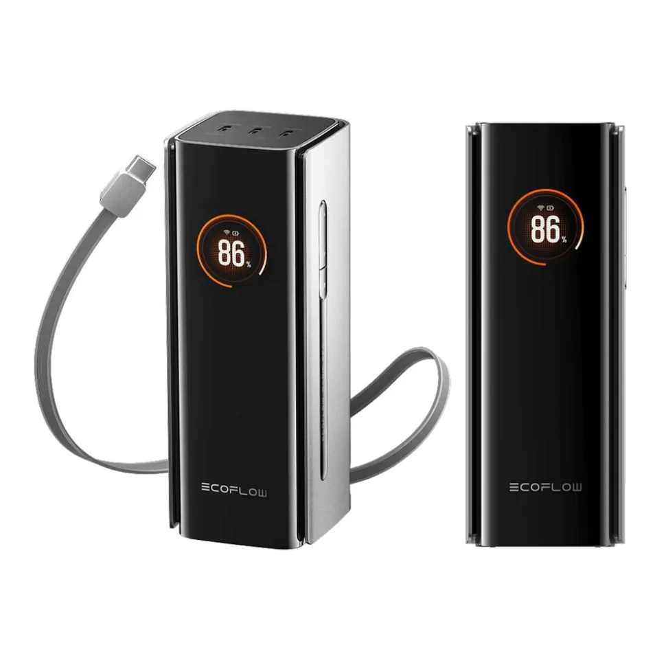 Powerbank EcoFlow Rapid Pro 20000 mAh, 230 W, z wbudowanym kablem, czarny