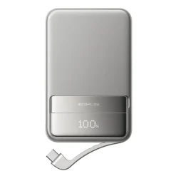 Powerbank EcoFlow Rapid Qi2 10000 mAh, 65 W, srebrny
