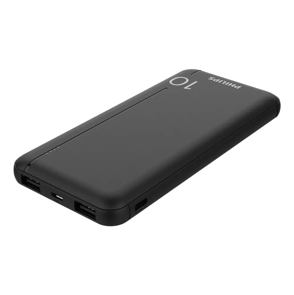 Powerbank Philips DLP1810NB/62, 10000 mAh, 10 W, czarny