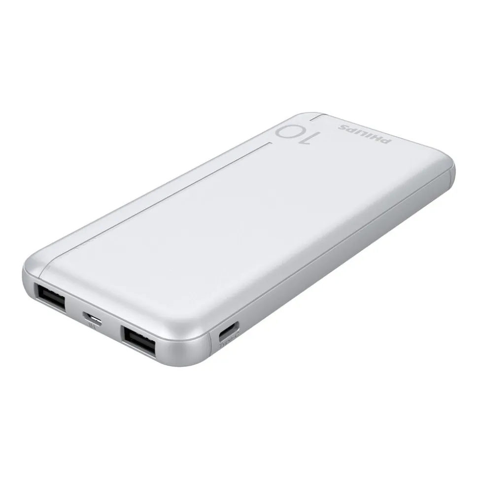 Powerbank Philips DLP1810NV/62, 10000 mAh, 10 W, srebrny