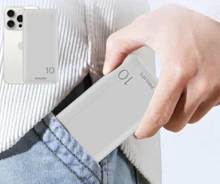 Powerbank Philips DLP1810NV/62, 10000 mAh, 10 W, srebrny