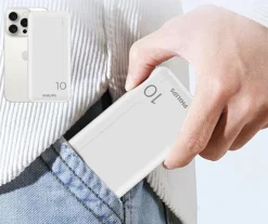 Powerbank Philips DLP1810NW/62, 10000 mAh, 10 W, biały