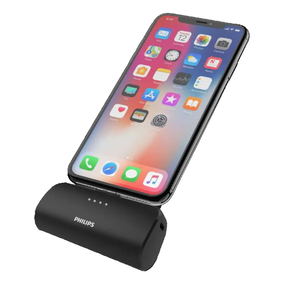Powerbank Philips DLP2510U/00, micro-USB, 2500 mAh, 10 W, czarny