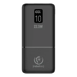 Powerbank Rebeltec P10 LCDPD, 10000 mAh, 22,5 W, czarny